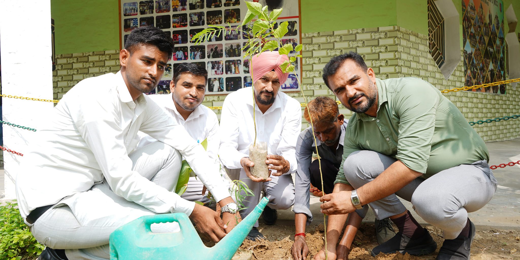 tree plantation at shah satnam ji boys college